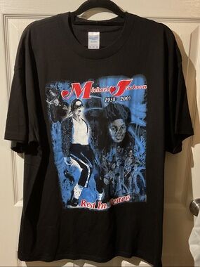 Michael Jackson Black Graphic Memorial T‑Shirt